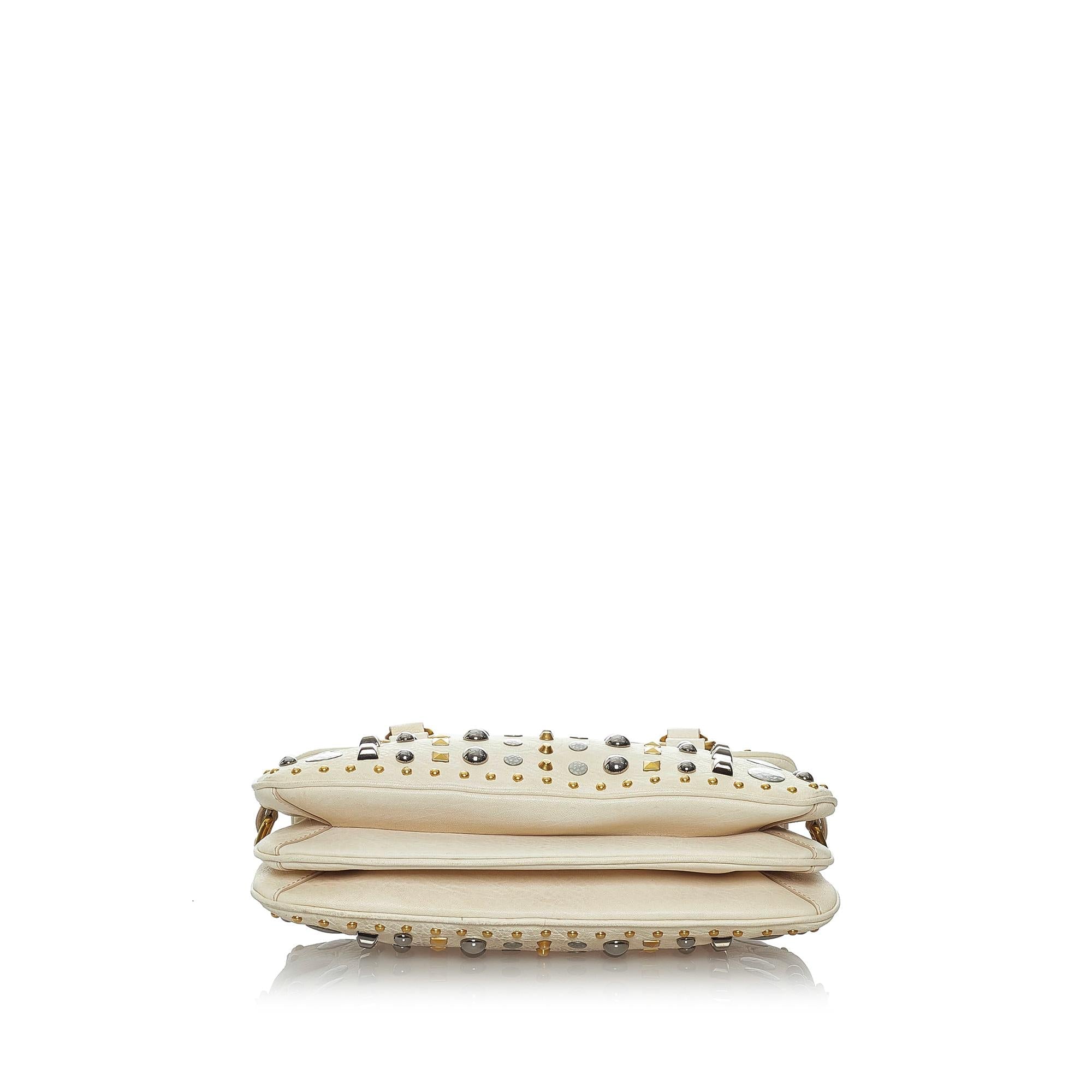 Miu Miu Studded Leather Shoulder Bag (SHG-30053)