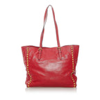 Miu Miu Studded Leather Tote Bag (SHG-32081)
