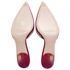 Miu Miu Suede Crystal Mule Pumps - Size 9 / 39 (SHF-16404)