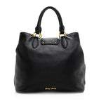 Miu Miu Vitello Caribu Convertible Tote (SHF-20226)