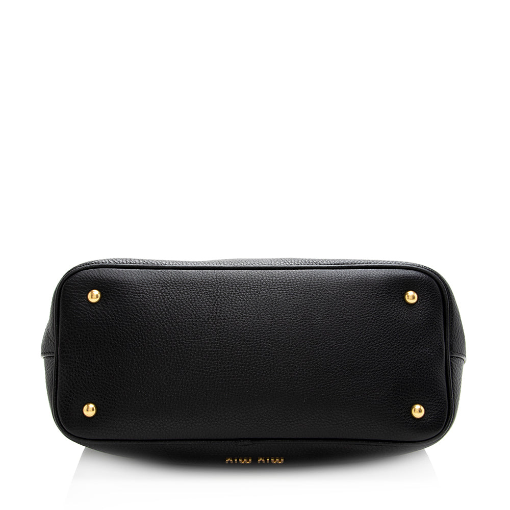 Miu Miu Vitello Caribu Convertible Tote (SHF-20226)