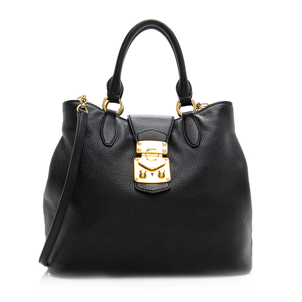 Miu Miu Vitello Caribu Convertible Tote (SHF-20226)
