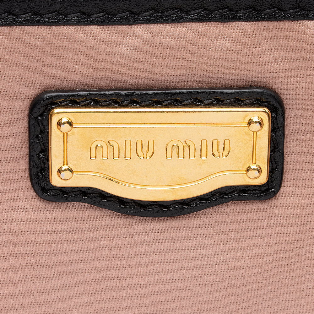 Miu Miu Vitello Caribu Convertible Tote (SHF-20226)