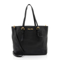 Miu Miu Vitello Convertible Tote (SHF-OdqrEp)