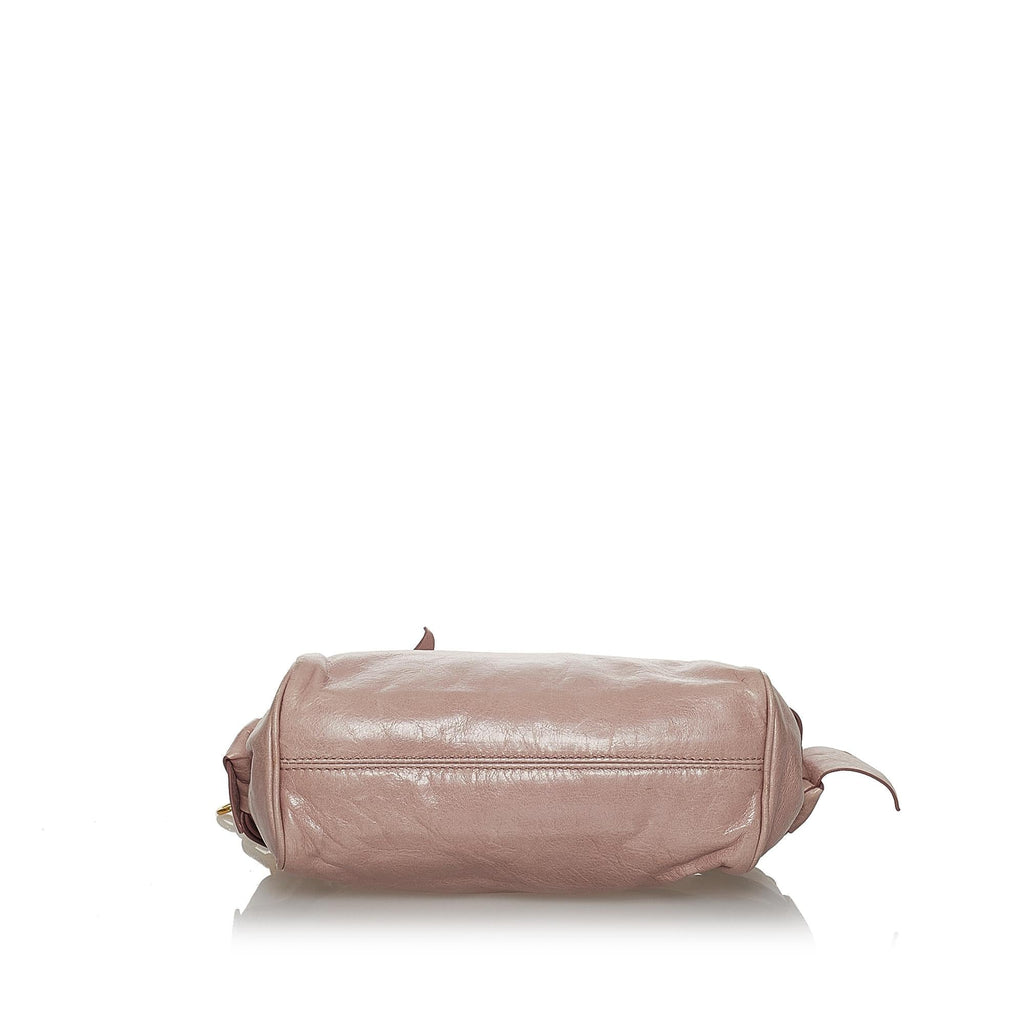 Miu Miu Vitello Lux Bow Baguette (SHG-31226)