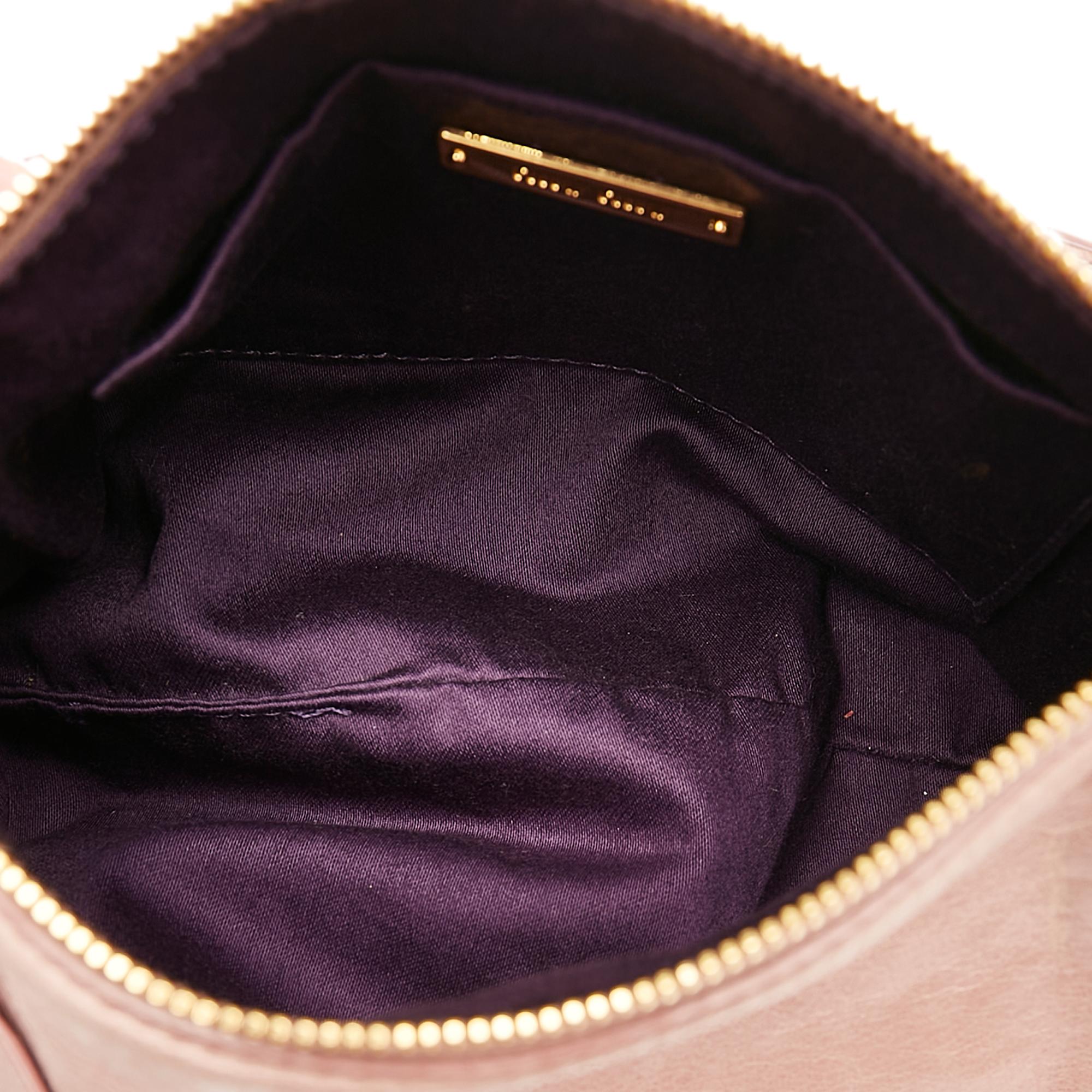 Miu Miu Vitello Lux Bow Baguette (SHG-31226)