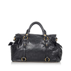 Miu Miu Vitello Lux Bow Handbag (SHG-24188)