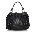 Miu Miu Vitello Lux Bow Handbag (SHG-30687)