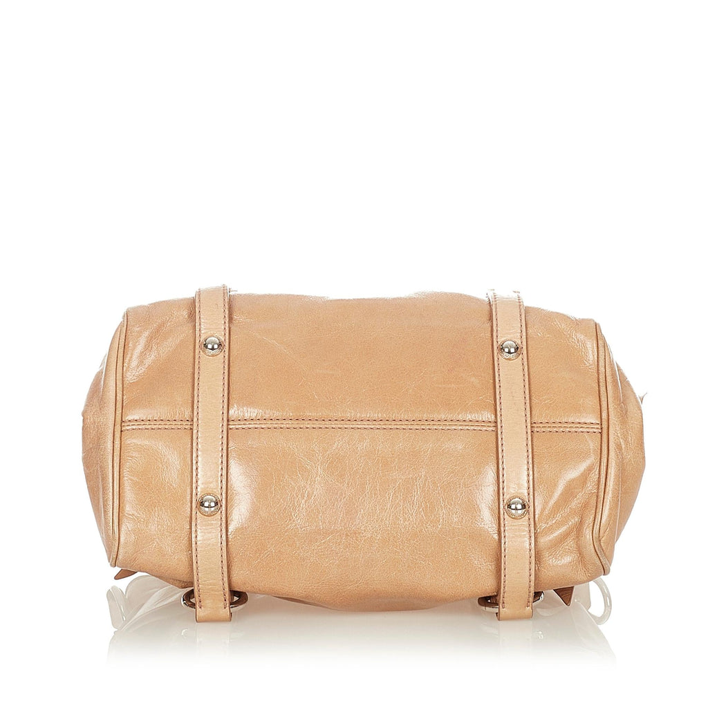 Miu Miu Vitello Lux Bow Satchel (SHG-24134)