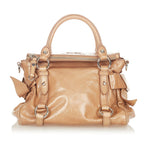 Miu Miu Vitello Lux Bow Satchel (SHG-24134)