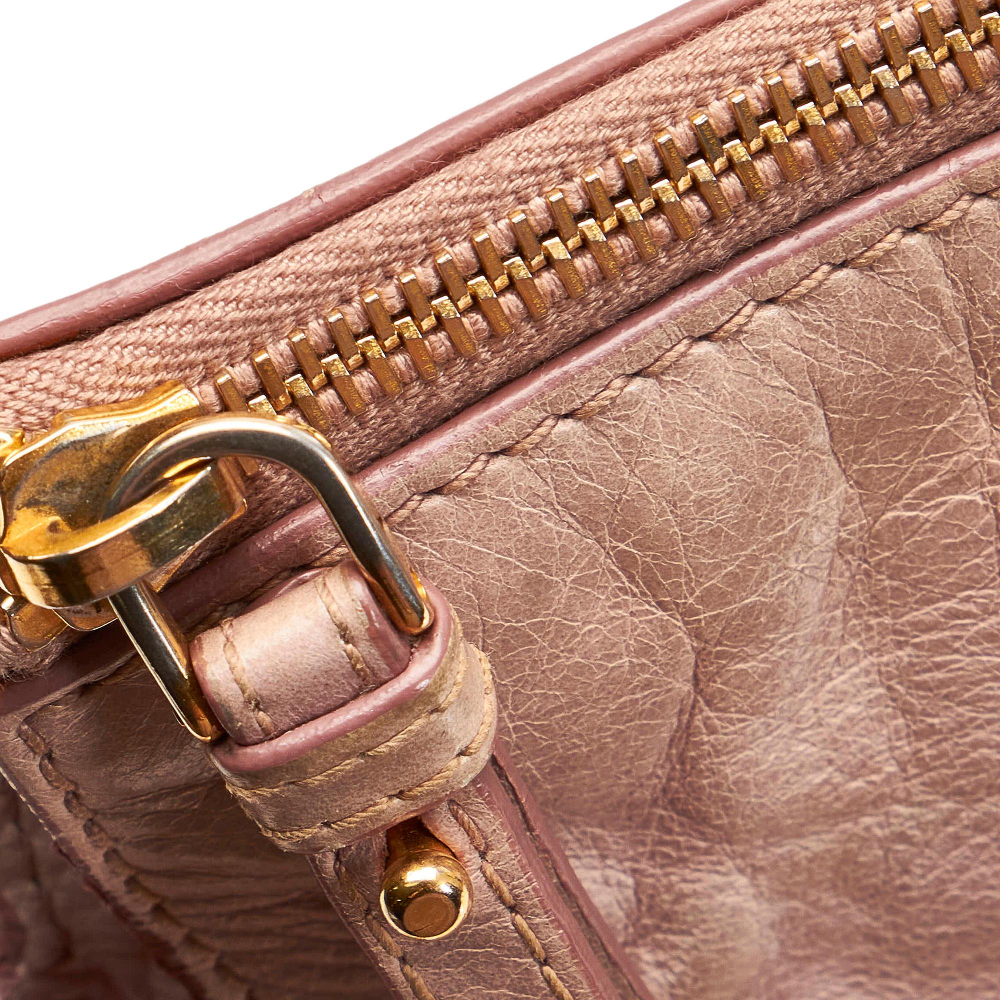 Miu Miu Vitello Lux Bow Satchel (SHG-29491)