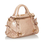 Miu Miu Vitello Lux Bow Satchel (SHG-30399)