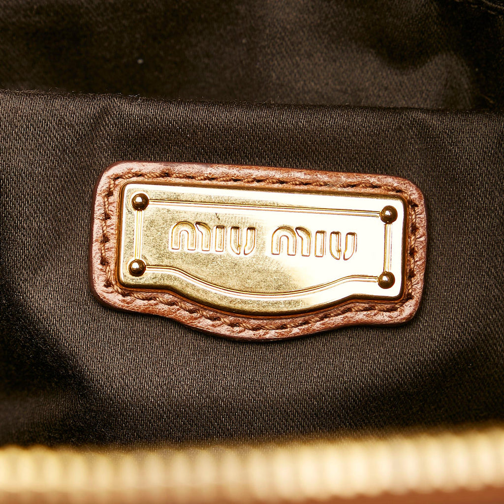 Miu Miu Vitello Lux Bow Satchel (SHG-31233)