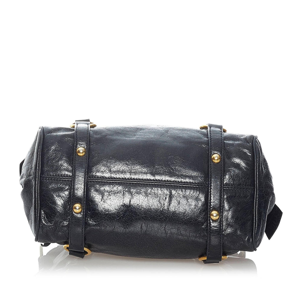 Miu Miu Vitello Lux Bow Satchel (SHG-31239)