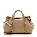 Miu Miu Vitello Lux Large Bow Satchel - FINAL SALE (SHF-13892)