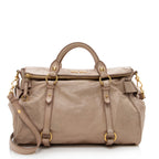 Miu Miu Vitello Lux Large Bow Satchel (SHF-15829)