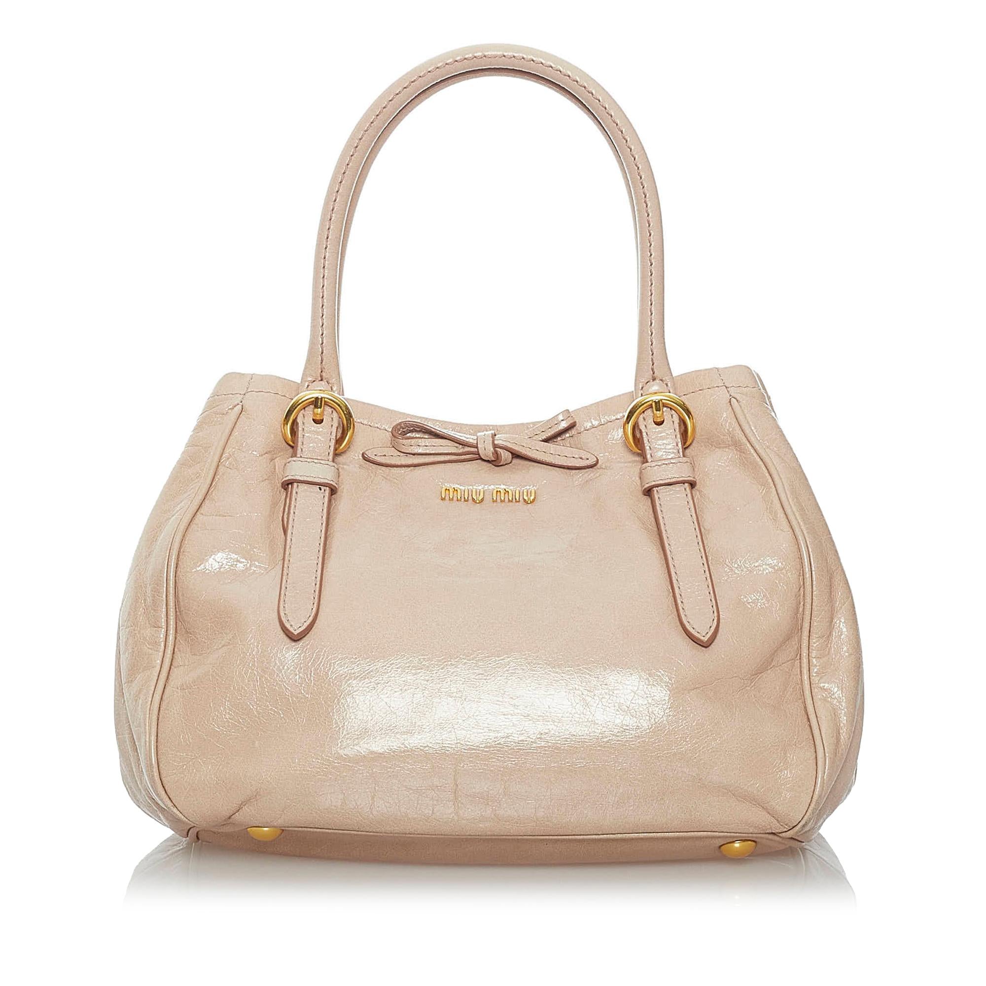 Miu Miu Vitello Lux Satchel (SHG-29639)