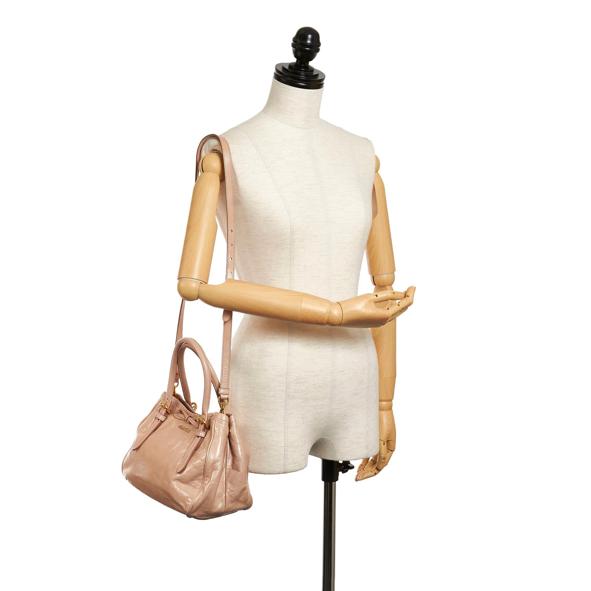 Miu Miu Vitello Lux Satchel (SHG-29639)