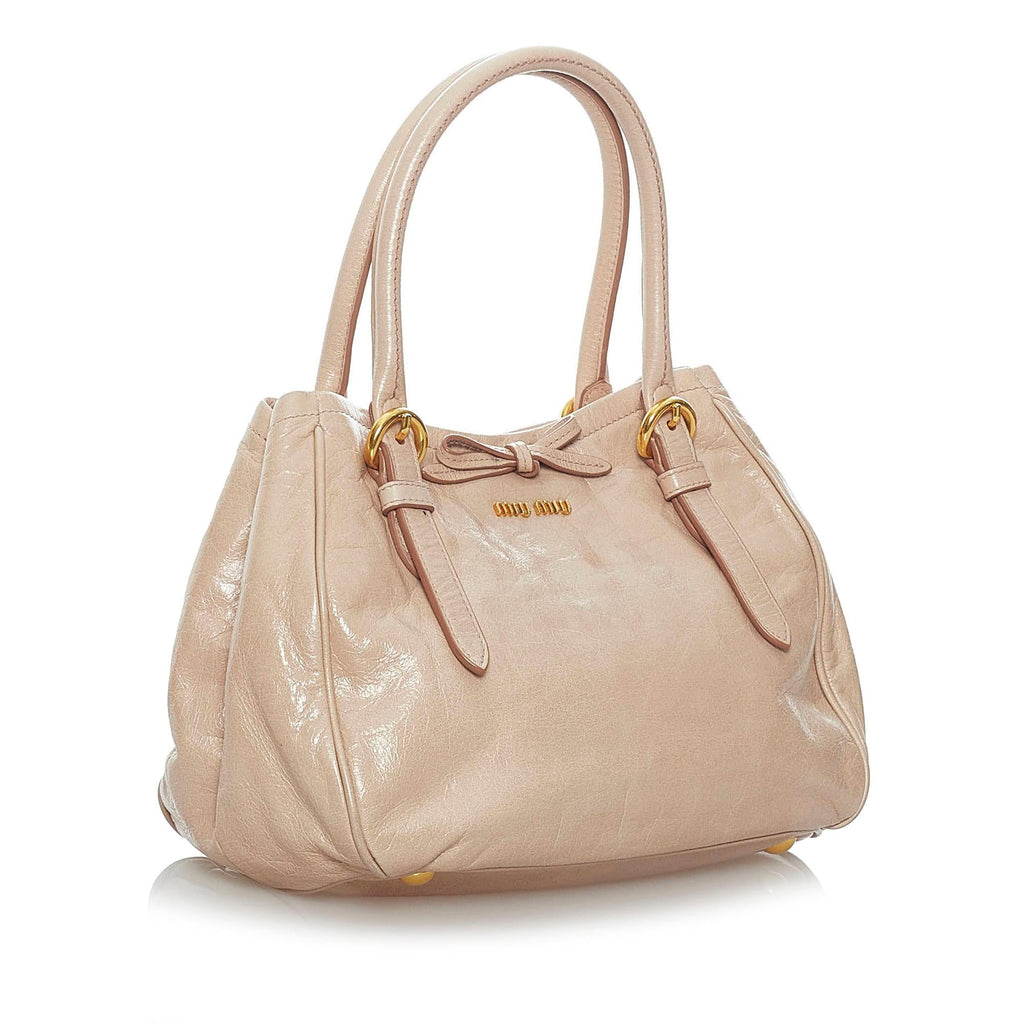 Miu Miu Vitello Lux Satchel (SHG-29639)