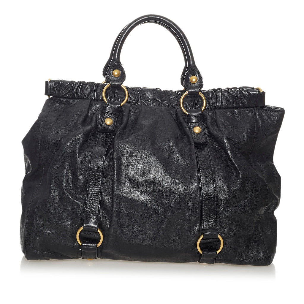 Miu Miu Vitello Lux Tote Bag (SHG-28201)