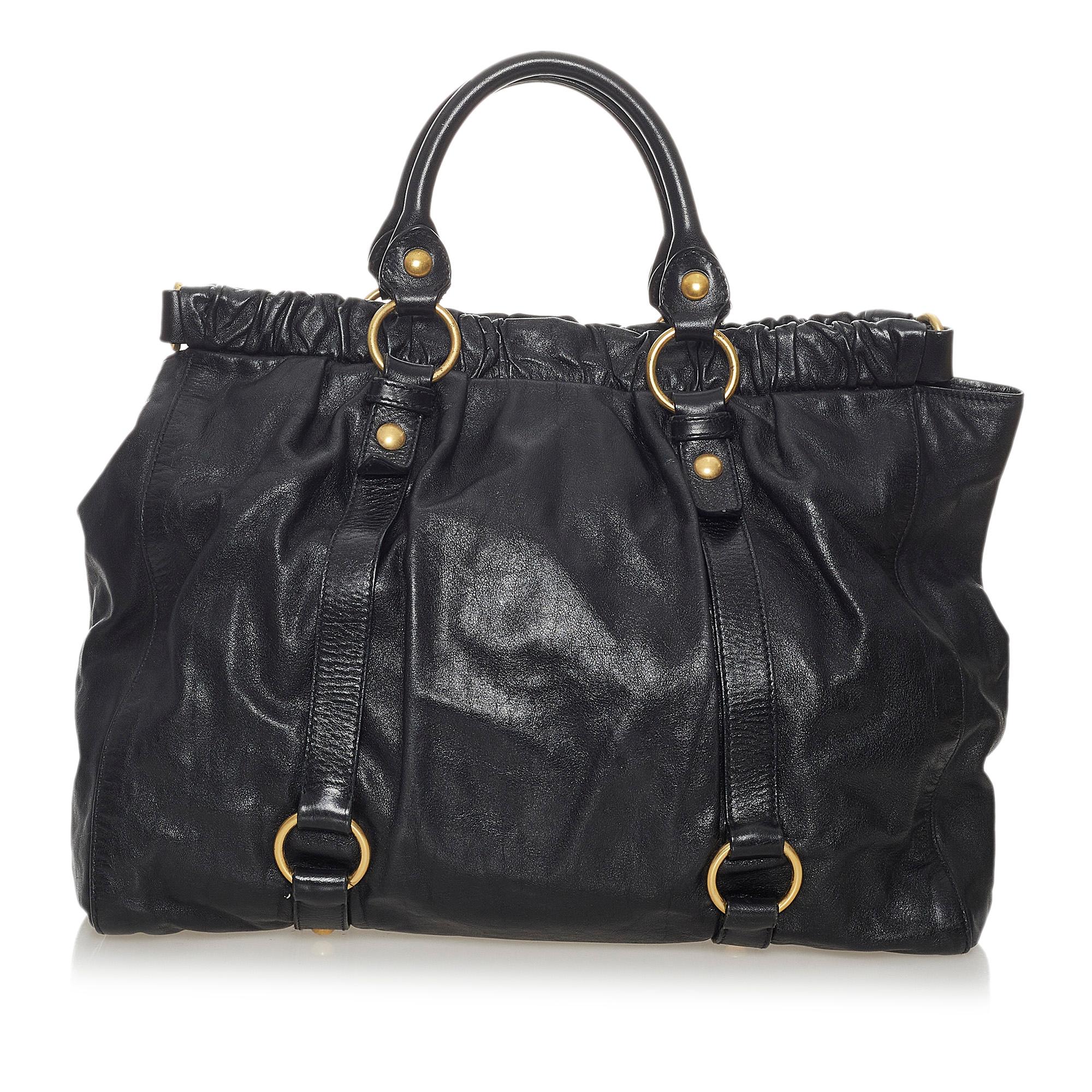 Miu Miu Vitello Lux Tote Bag (SHG-28201)