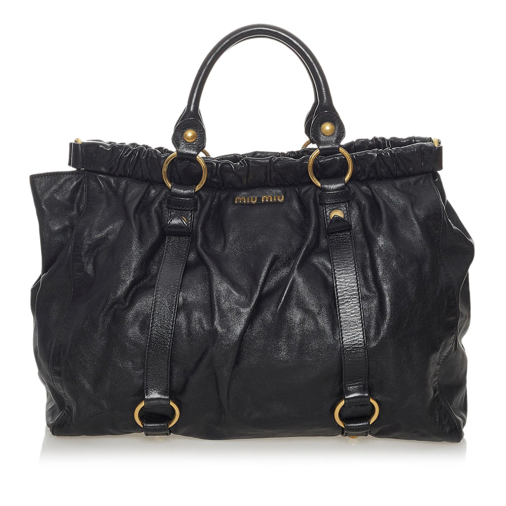 Miu Miu Vitello Lux Tote Bag (SHG-28201)