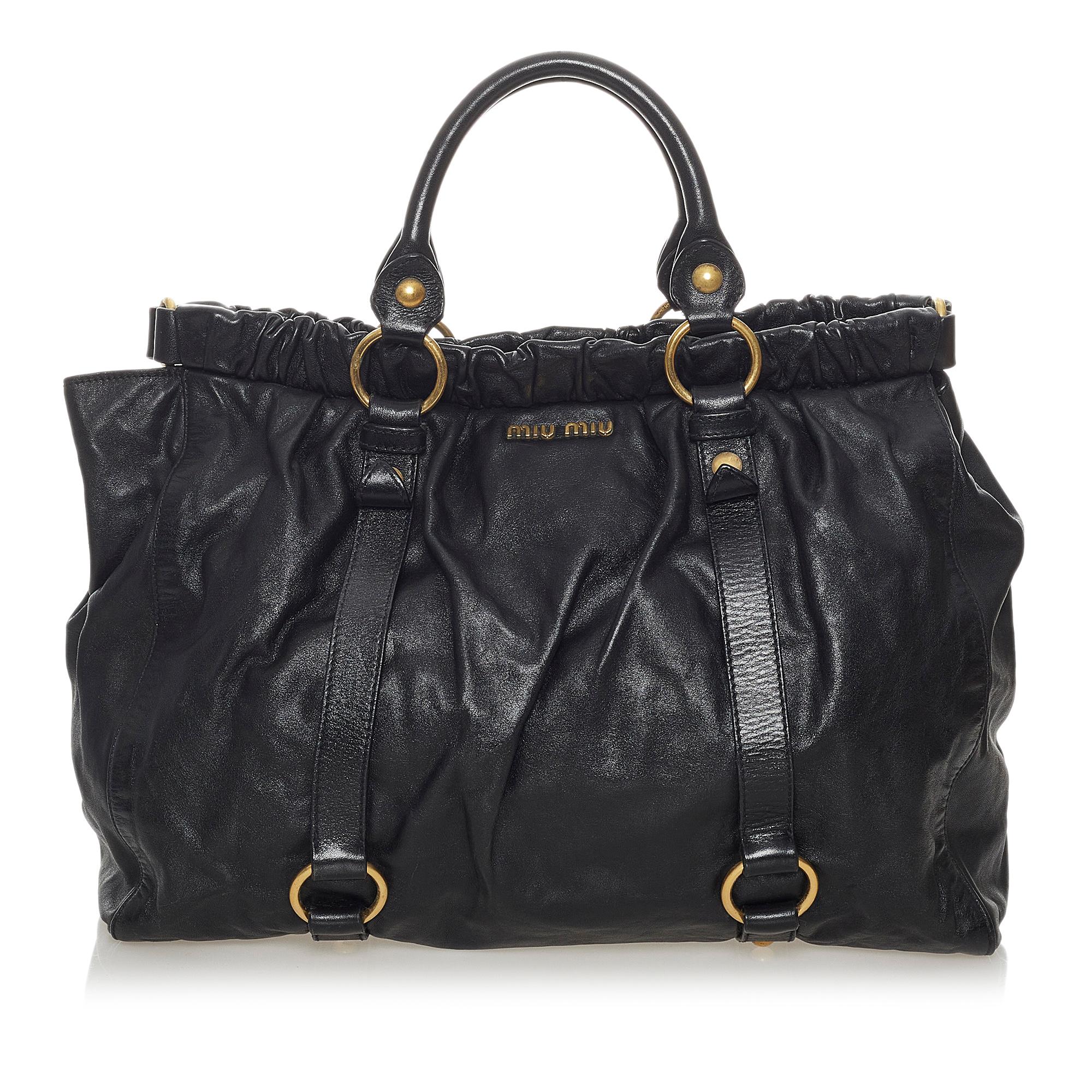 Miu Miu Vitello Lux Tote Bag (SHG-28201)