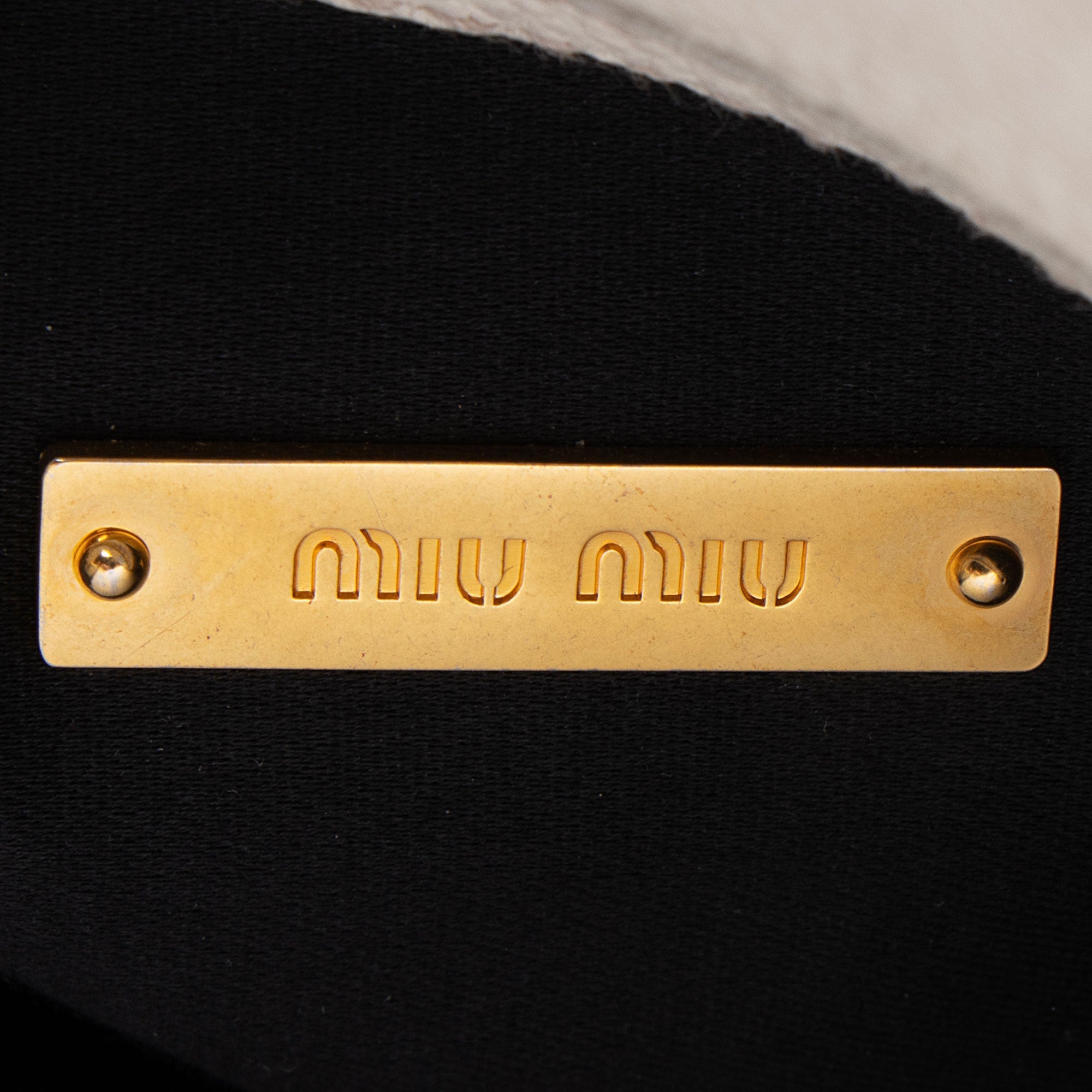 Miu Miu Vitello Phenix Shoulder Bag