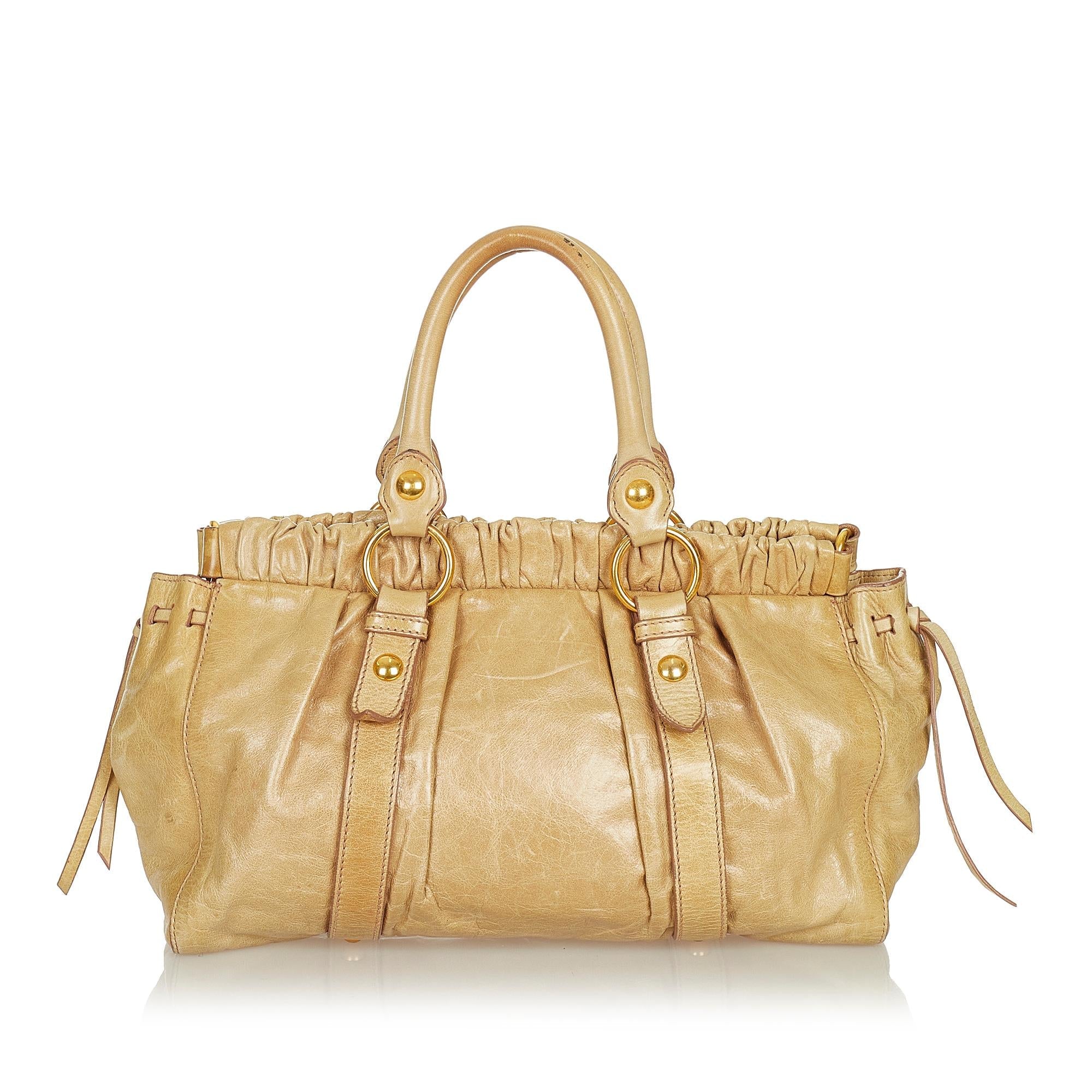 Miu Miu Vitello Shine Handbag (SHG-26865)