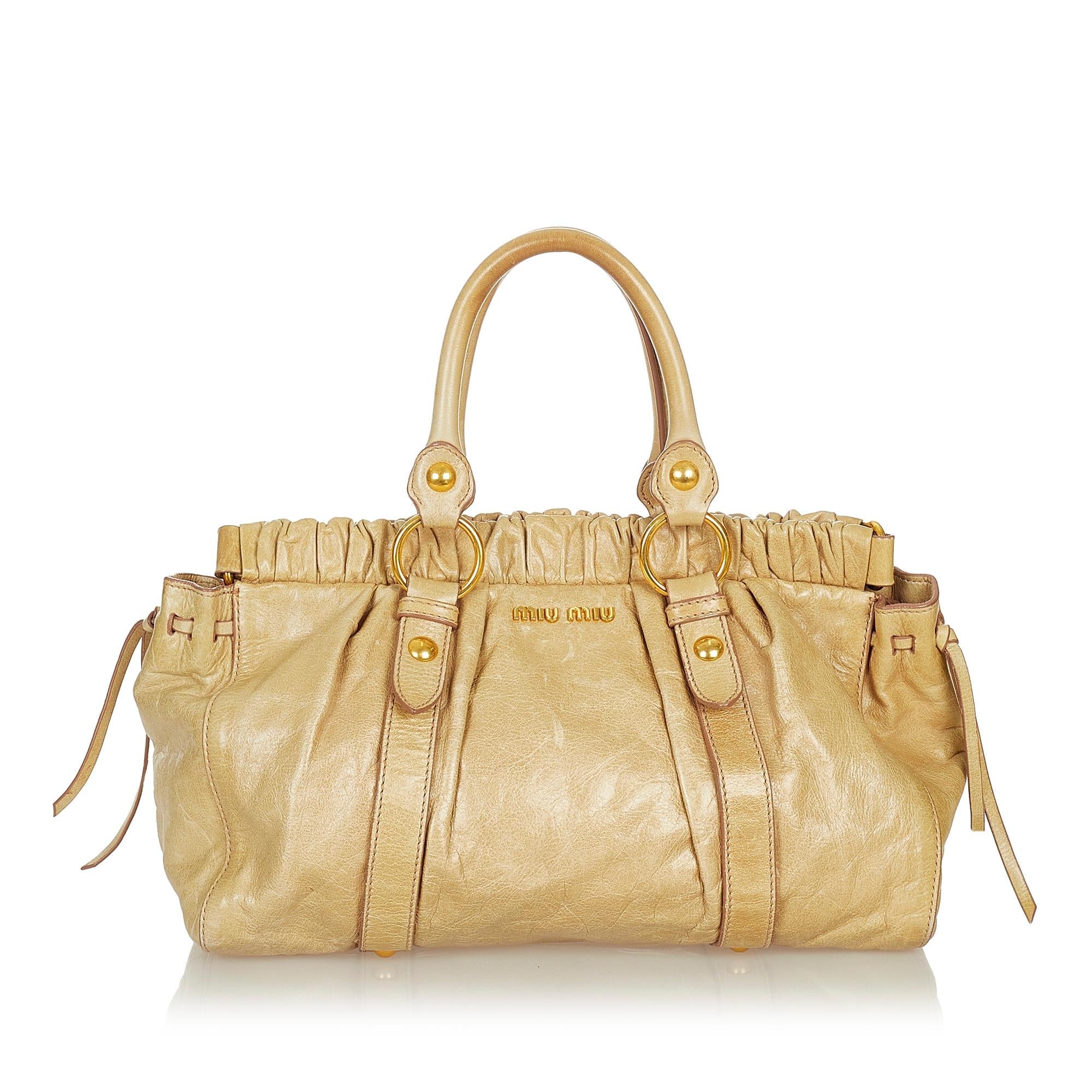 Miu Miu Vitello Shine Handbag (SHG-26865)