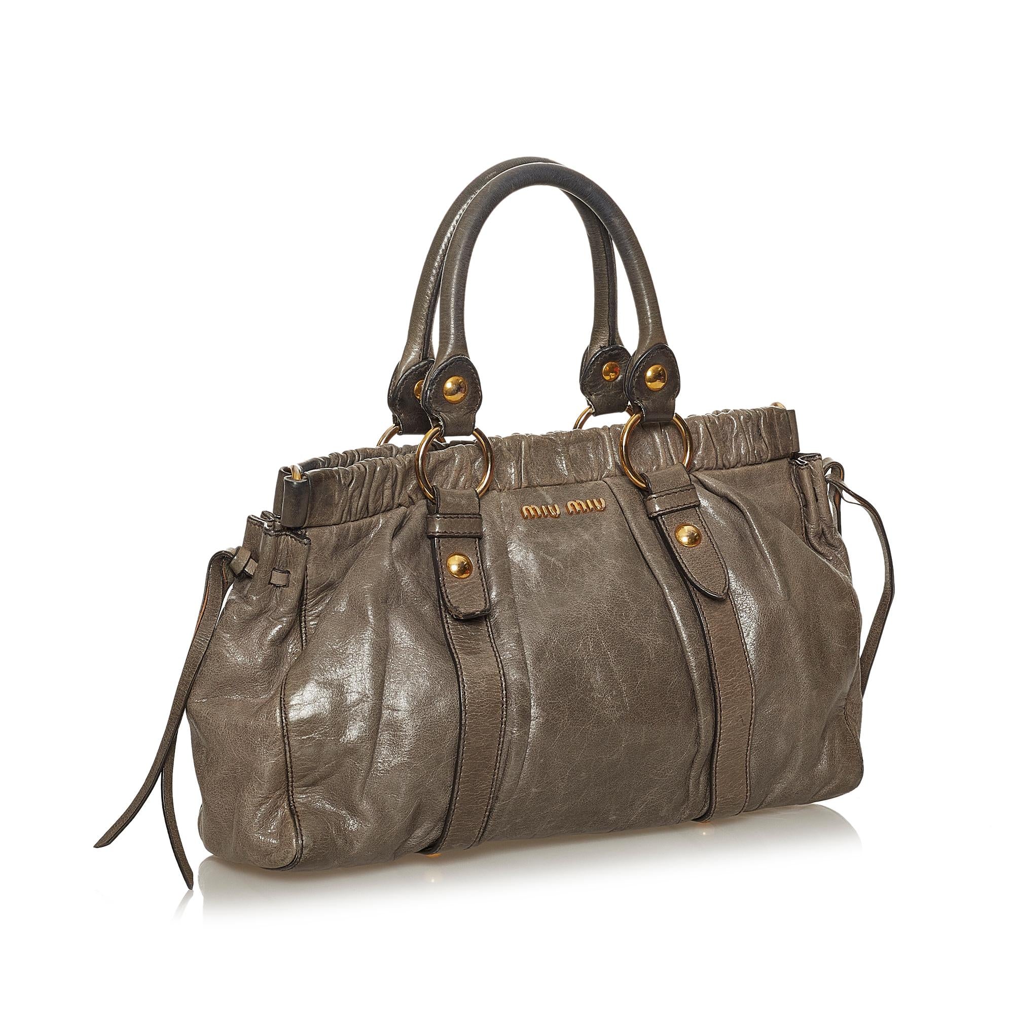 Miu Miu Vitello Shine Handbag (SHG-28712)