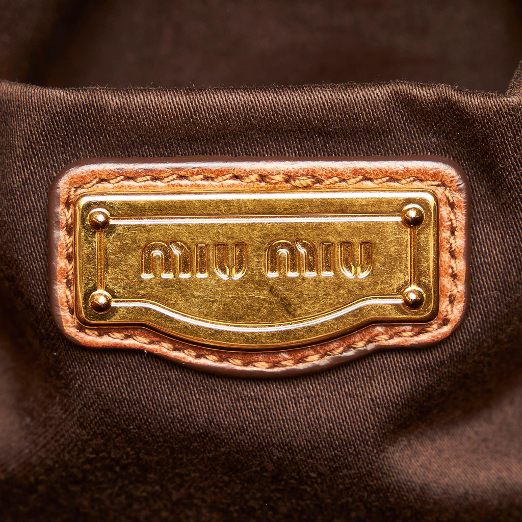 Miu Miu Vitello Shine Handbag (SHG-31252)