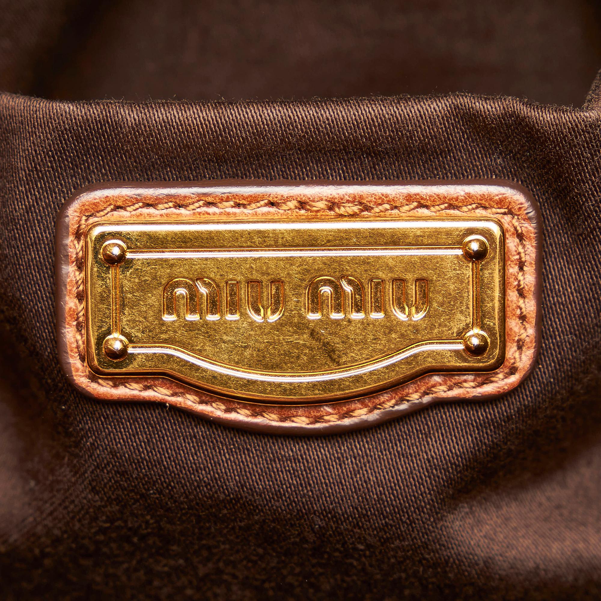 Miu Miu Vitello Shine Handbag (SHG-31252)