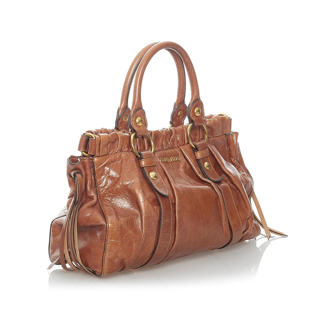 Miu Miu Vitello Shine Handbag (SHG-31252)