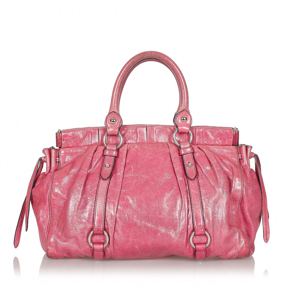 Miu Miu Vitello Shine Satchel (SHG-21606)