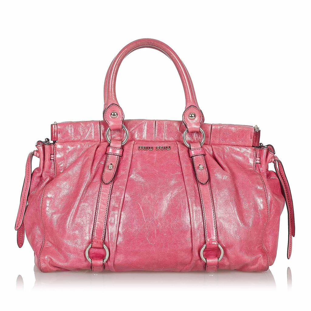 Miu Miu Vitello Shine Satchel (SHG-21606)