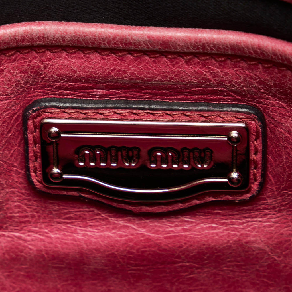 Miu Miu Vitello Shine Satchel (SHG-21606)