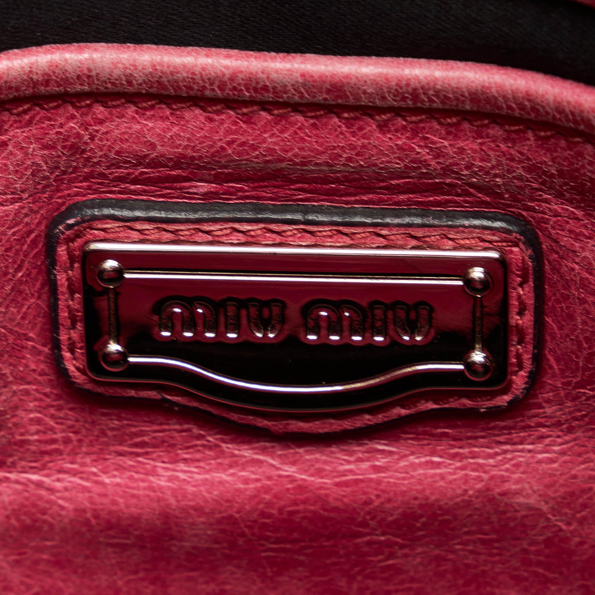 Miu Miu Vitello Shine Satchel (SHG-21606)
