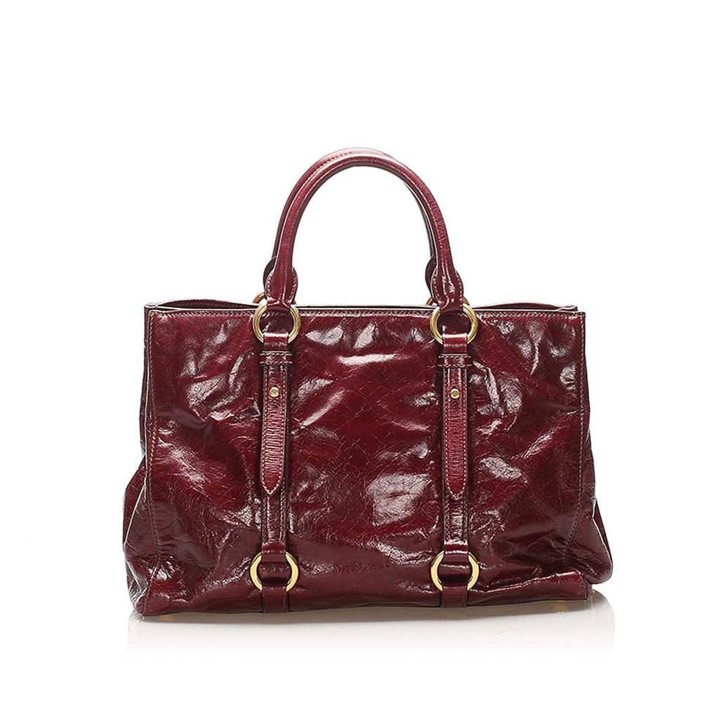 Miu Miu Vitello Shine Satchel (SHG-22388)
