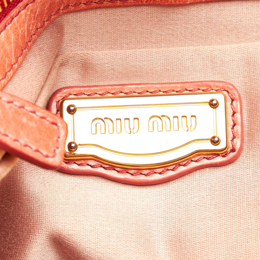 Miu Miu Vitello Shine Satchel (SHG-24905)