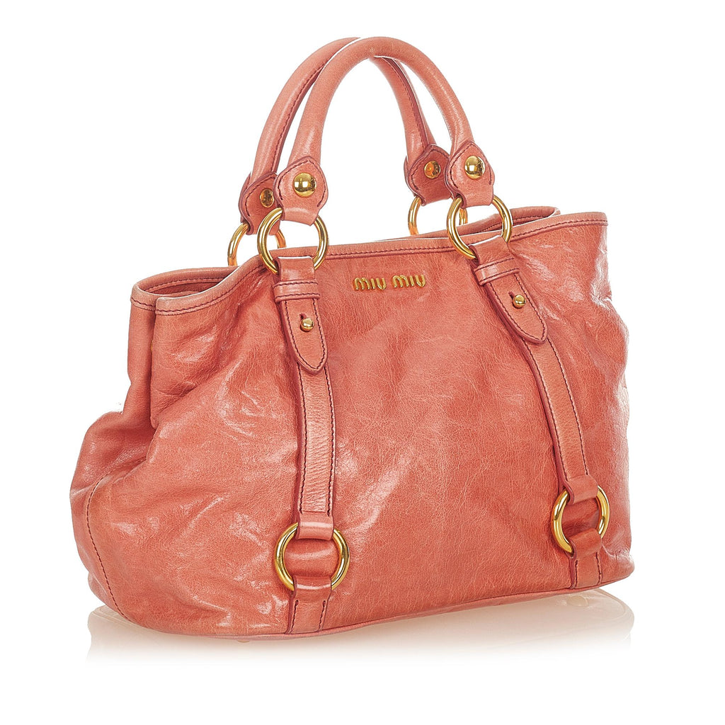 Miu Miu Vitello Shine Satchel (SHG-24905)