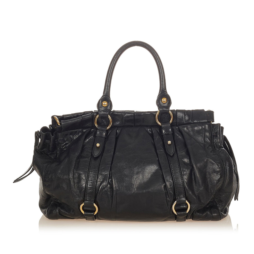 Miu Miu Vitello Shine Satchel (SHG-24906)