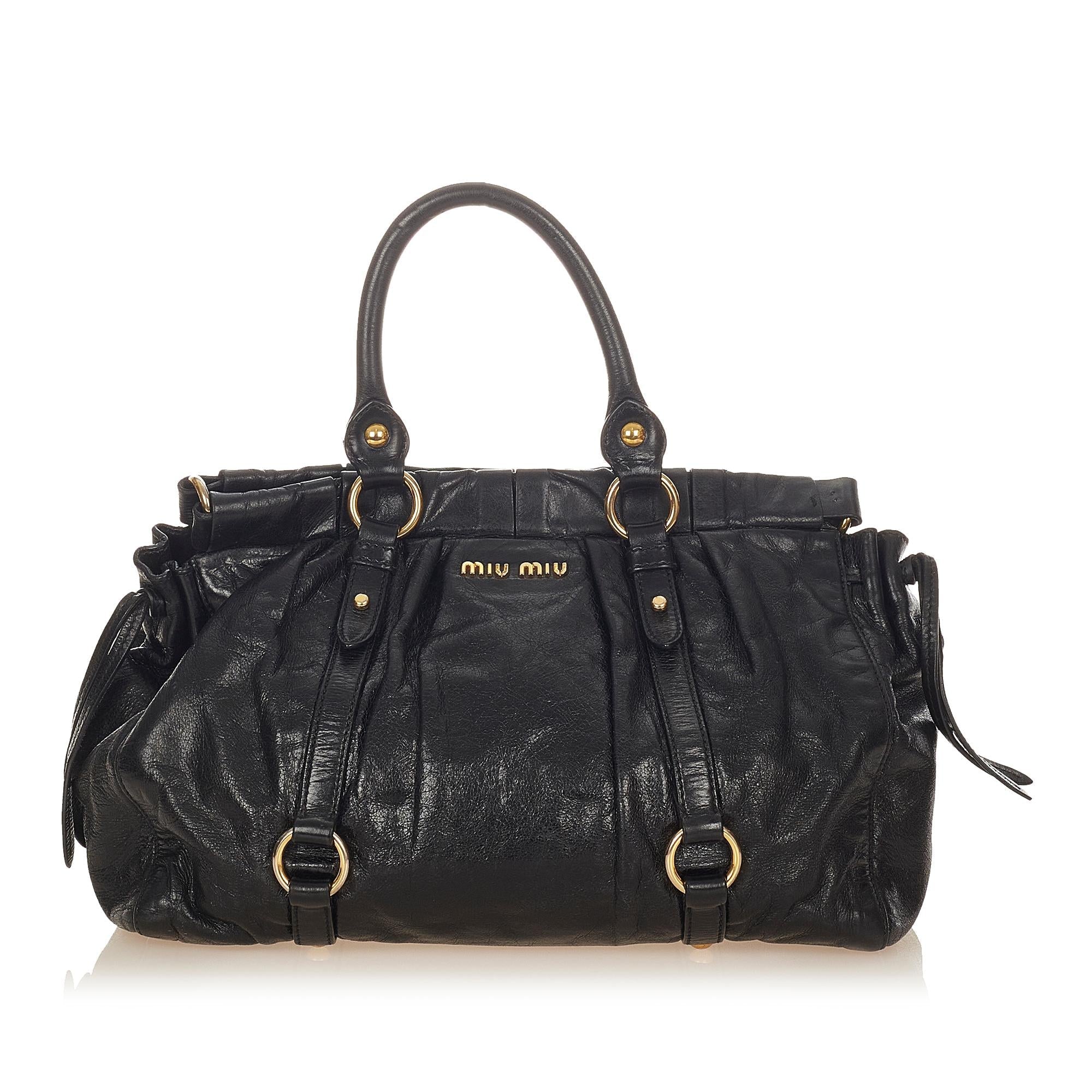 Miu Miu Vitello Shine Satchel (SHG-24906)
