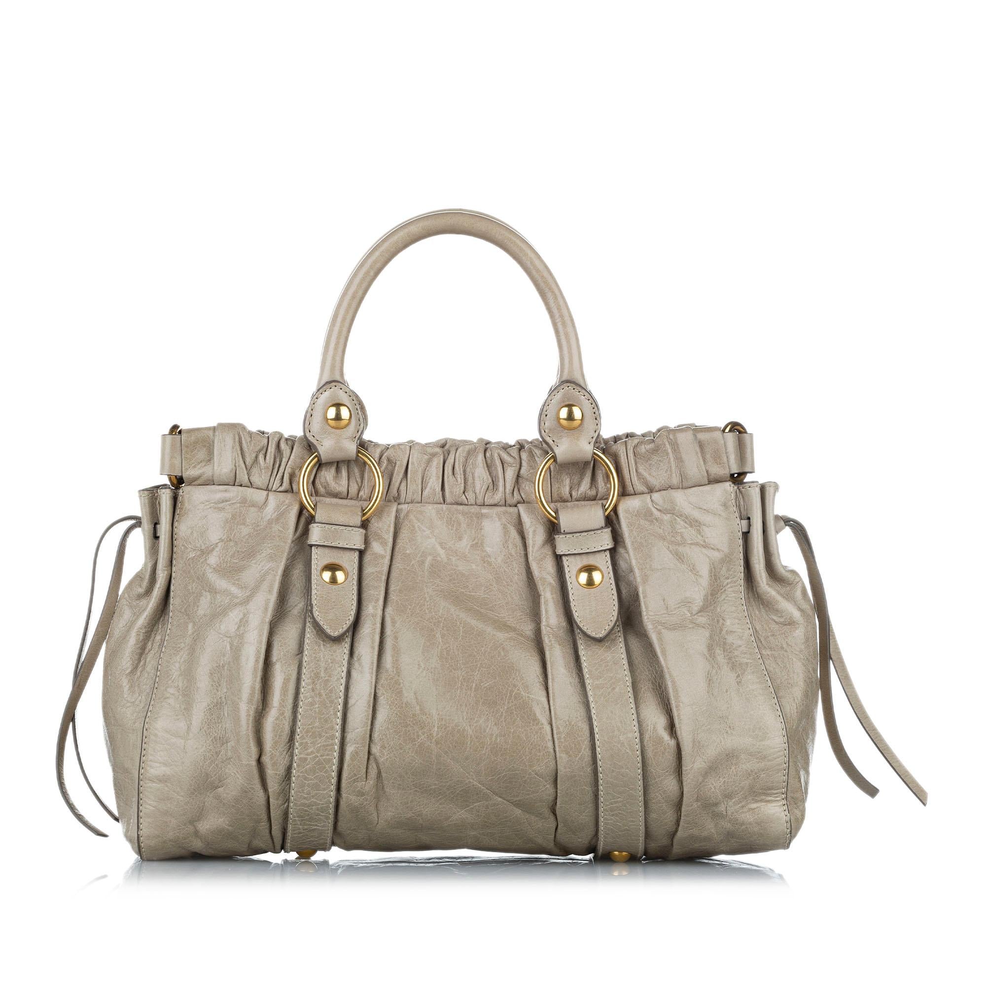 Miu Miu Vitello Shine Satchel (SHG-25174)