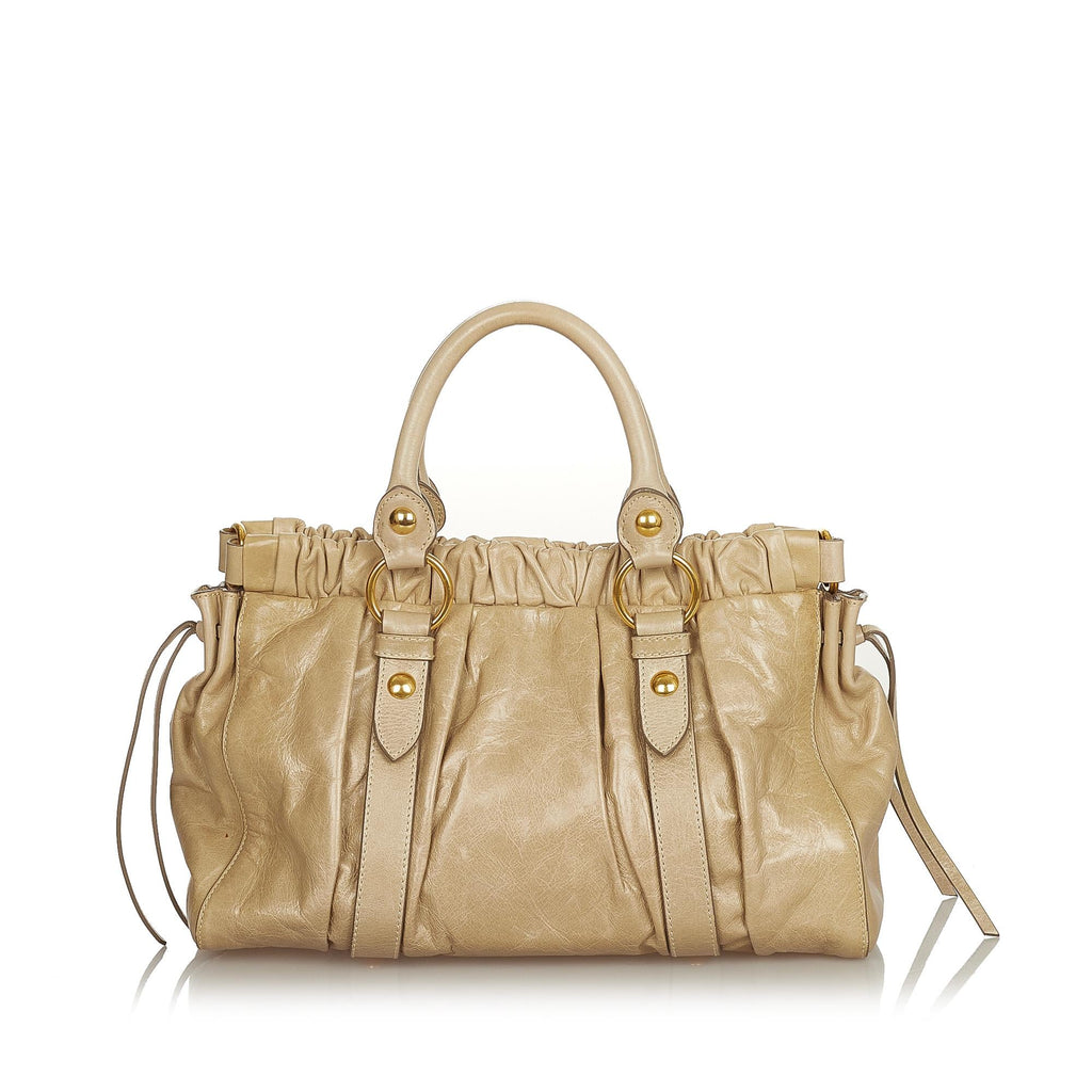 Miu Miu Vitello Shine Satchel (SHG-25460)