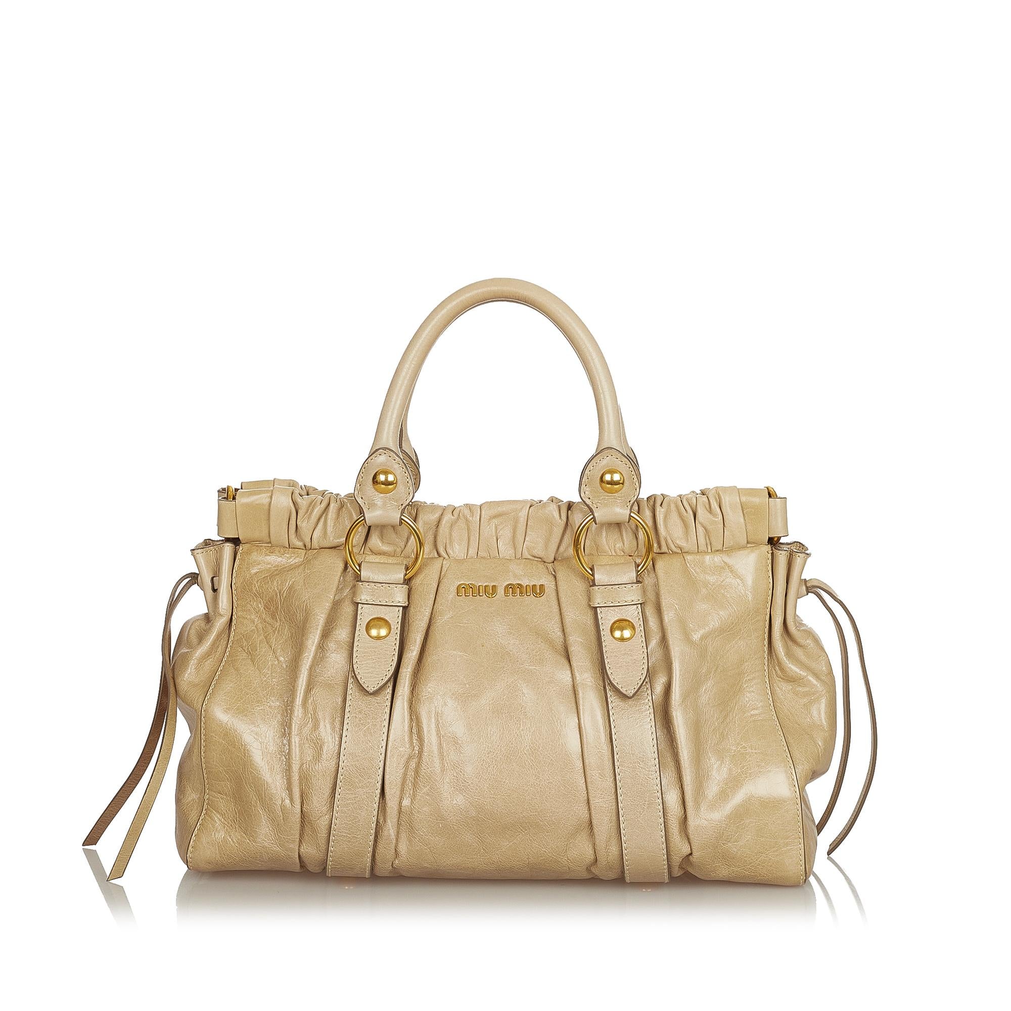 Miu Miu Vitello Shine Satchel (SHG-25460)
