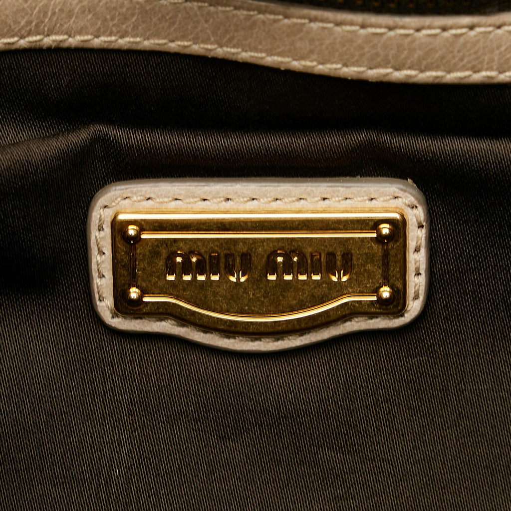 Miu Miu Vitello Shine Satchel (SHG-25460)