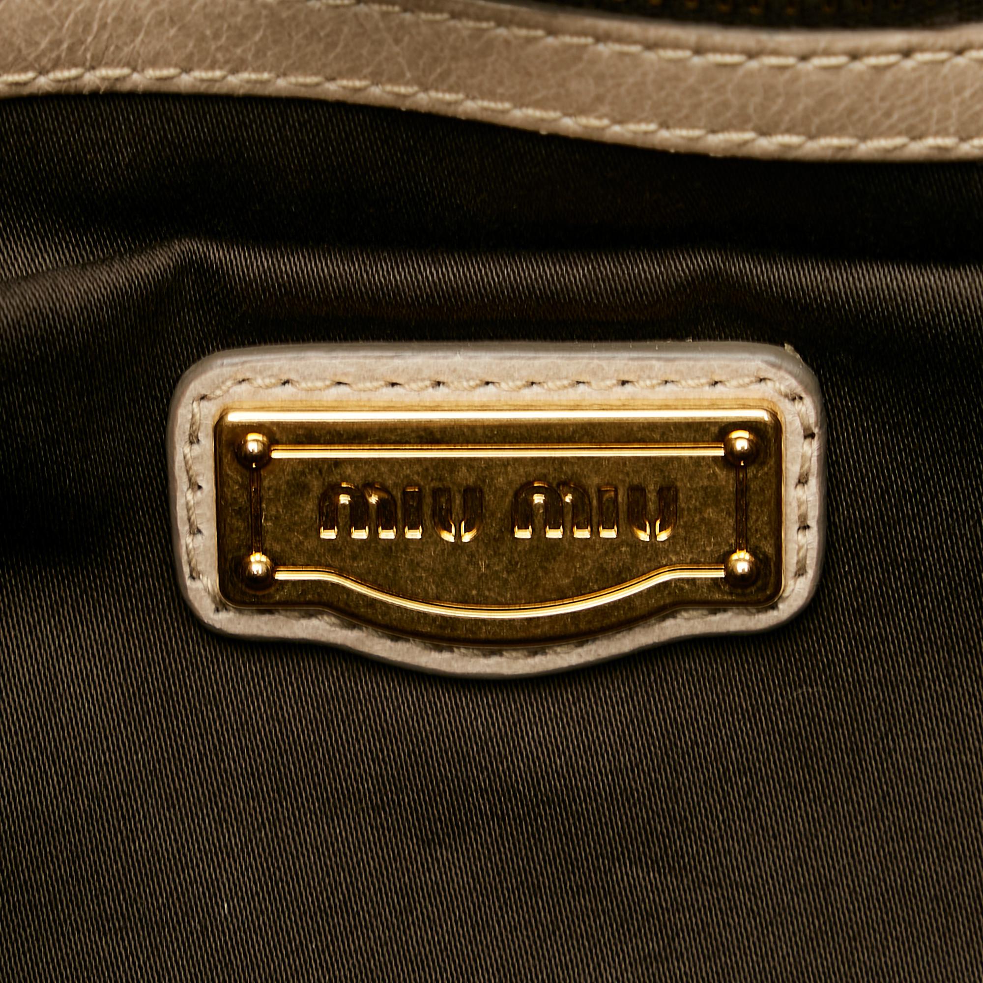 Miu Miu Vitello Shine Satchel (SHG-25460)