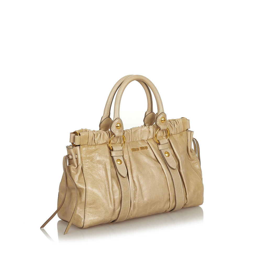 Miu Miu Vitello Shine Satchel (SHG-25460)