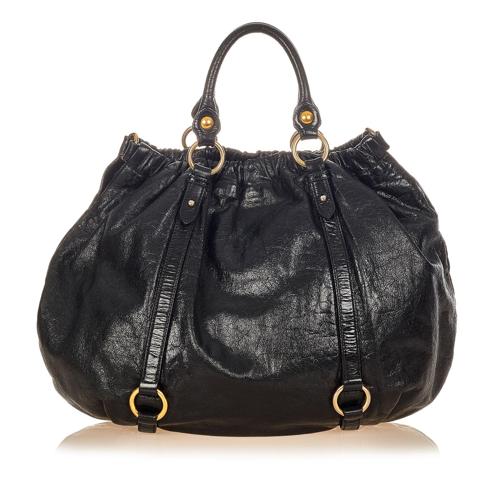 Miu Miu Vitello Shine Satchel (SHG-25800)